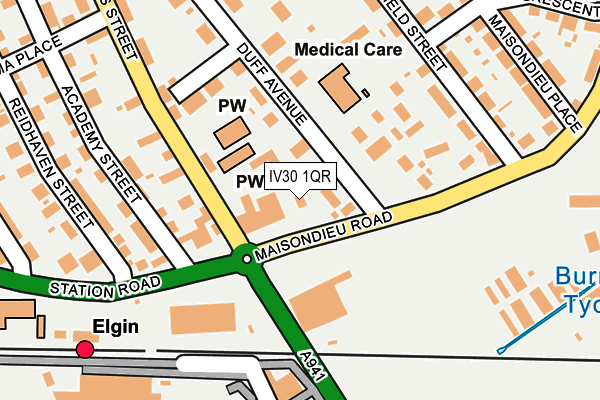 IV30 1QR map - OS OpenMap – Local (Ordnance Survey) IV30 1QR map - OS OpenMap – Local (Ordnance Survey)