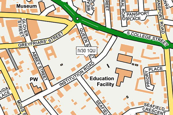 IV30 1QU map - OS OpenMap – Local (Ordnance Survey) IV30 1QU map - OS OpenMap – Local (Ordnance Survey)