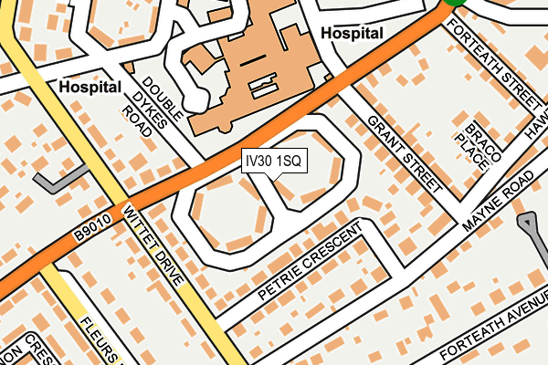 IV30 1SQ map - OS OpenMap – Local (Ordnance Survey) IV30 1SQ map - OS OpenMap – Local (Ordnance Survey)