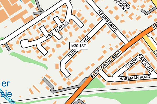 IV30 1ST map - OS OpenMap – Local (Ordnance Survey) IV30 1ST map - OS OpenMap – Local (Ordnance Survey)