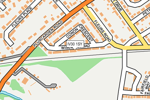 IV30 1SY map - OS OpenMap – Local (Ordnance Survey) IV30 1SY map - OS OpenMap – Local (Ordnance Survey)