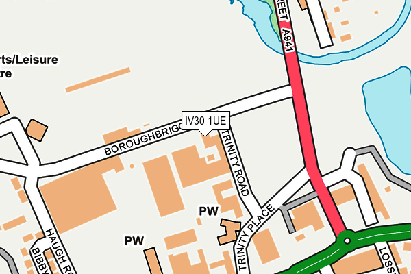 IV30 1UE map - OS OpenMap – Local (Ordnance Survey) IV30 1UE map - OS OpenMap – Local (Ordnance Survey)