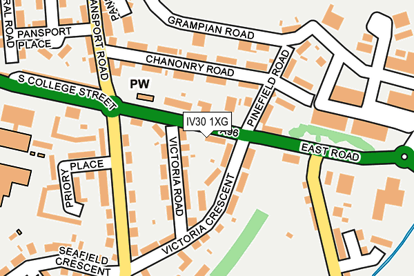 IV30 1XG map - OS OpenMap – Local (Ordnance Survey) IV30 1XG map - OS OpenMap – Local (Ordnance Survey)