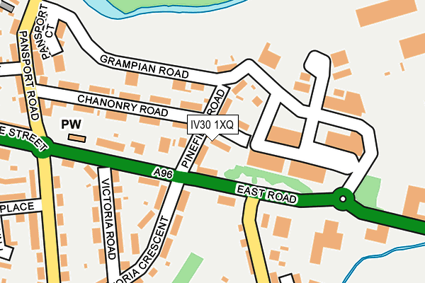 IV30 1XQ map - OS OpenMap – Local (Ordnance Survey) IV30 1XQ map - OS OpenMap – Local (Ordnance Survey)