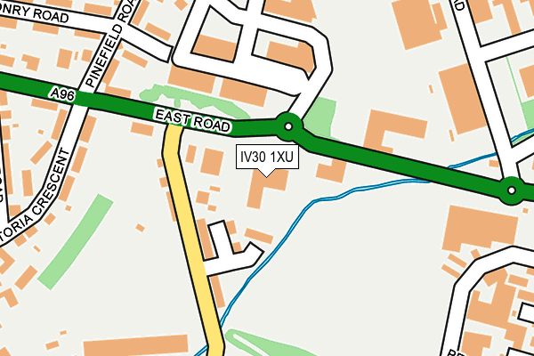 IV30 1XU map - OS OpenMap – Local (Ordnance Survey) IV30 1XU map - OS OpenMap – Local (Ordnance Survey)