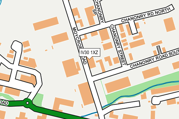 IV30 1XZ map - OS OpenMap – Local (Ordnance Survey) IV30 1XZ map - OS OpenMap – Local (Ordnance Survey)