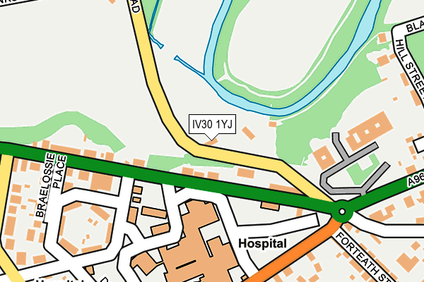 IV30 1YJ map - OS OpenMap – Local (Ordnance Survey) IV30 1YJ map - OS OpenMap – Local (Ordnance Survey)