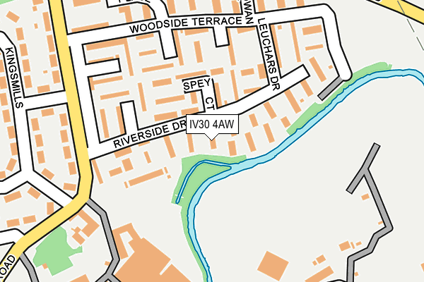 IV30 4AW map - OS OpenMap – Local (Ordnance Survey) IV30 4AW map - OS OpenMap – Local (Ordnance Survey)