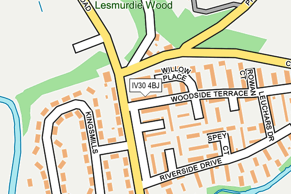 IV30 4BJ map - OS OpenMap – Local (Ordnance Survey)