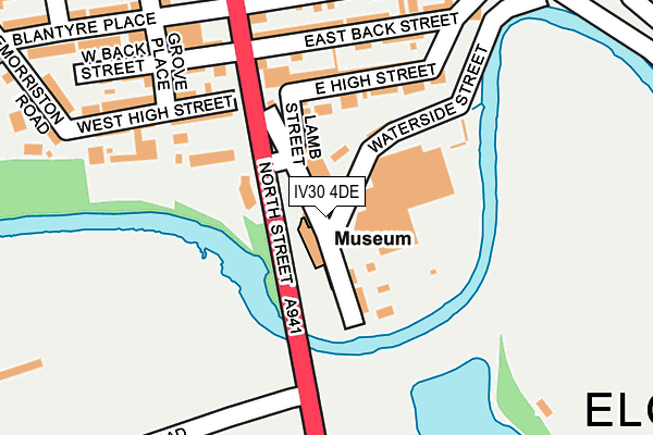 IV30 4DE map - OS OpenMap – Local (Ordnance Survey)