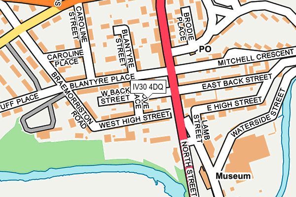 IV30 4DQ map - OS OpenMap – Local (Ordnance Survey) IV30 4DQ map - OS OpenMap – Local (Ordnance Survey)