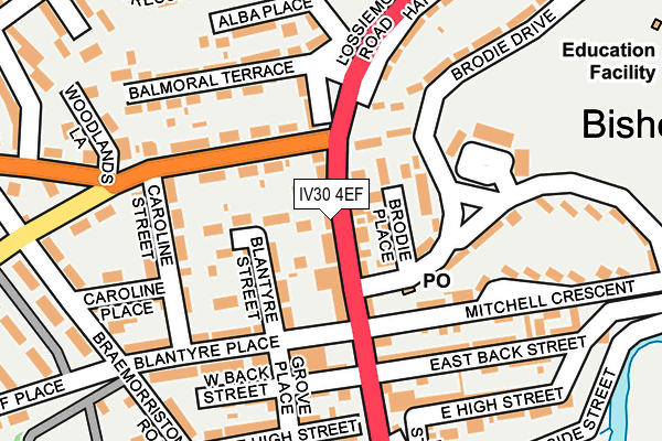 IV30 4EF map - OS OpenMap – Local (Ordnance Survey) IV30 4EF map - OS OpenMap – Local (Ordnance Survey)
