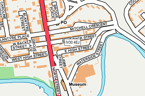 IV30 4EJ map - OS OpenMap – Local (Ordnance Survey) IV30 4EJ map - OS OpenMap – Local (Ordnance Survey)