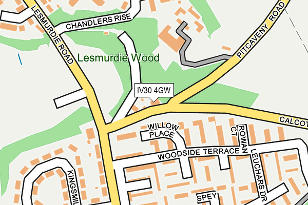 IV30 4GW map - OS OpenMap – Local (Ordnance Survey) IV30 4GW map - OS OpenMap – Local (Ordnance Survey)