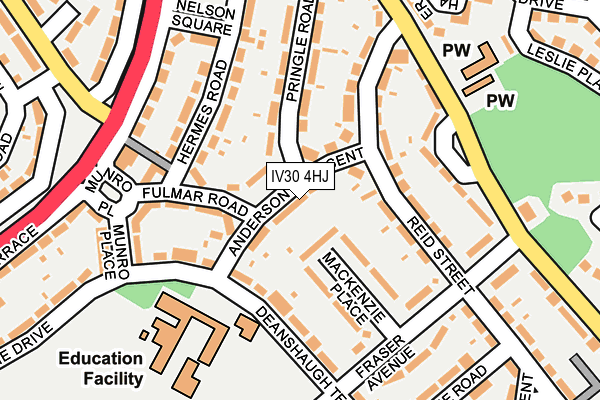 IV30 4HJ map - OS OpenMap – Local (Ordnance Survey) IV30 4HJ map - OS OpenMap – Local (Ordnance Survey)