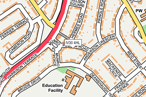 IV30 4HL map - OS OpenMap – Local (Ordnance Survey) IV30 4HL map - OS OpenMap – Local (Ordnance Survey)