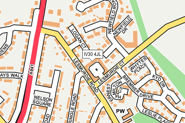 IV30 4JL map - OS OpenMap – Local (Ordnance Survey) IV30 4JL map - OS OpenMap – Local (Ordnance Survey)