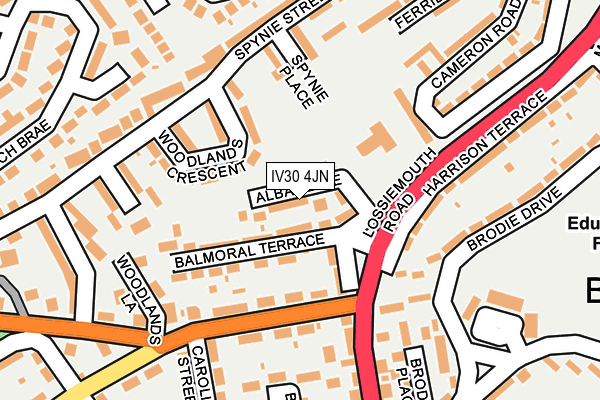 IV30 4JN map - OS OpenMap – Local (Ordnance Survey) IV30 4JN map - OS OpenMap – Local (Ordnance Survey)