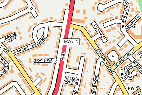 IV30 4LG map - OS OpenMap – Local (Ordnance Survey) IV30 4LG map - OS OpenMap – Local (Ordnance Survey)