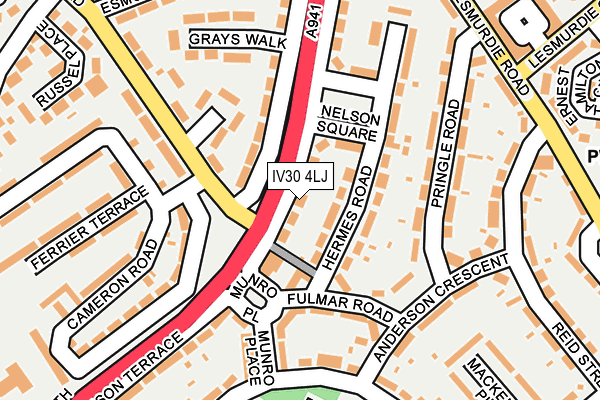 IV30 4LJ map - OS OpenMap – Local (Ordnance Survey) IV30 4LJ map - OS OpenMap – Local (Ordnance Survey)
