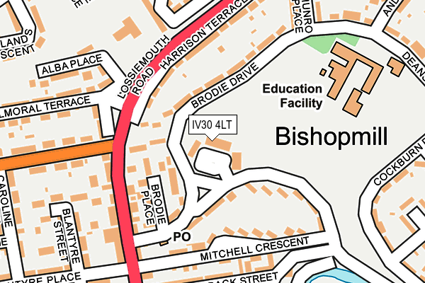 IV30 4LT map - OS OpenMap – Local (Ordnance Survey) IV30 4LT map - OS OpenMap – Local (Ordnance Survey)