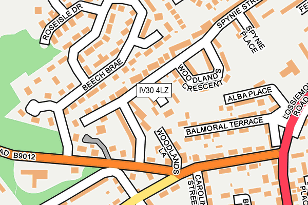IV30 4LZ map - OS OpenMap – Local (Ordnance Survey) IV30 4LZ map - OS OpenMap – Local (Ordnance Survey)