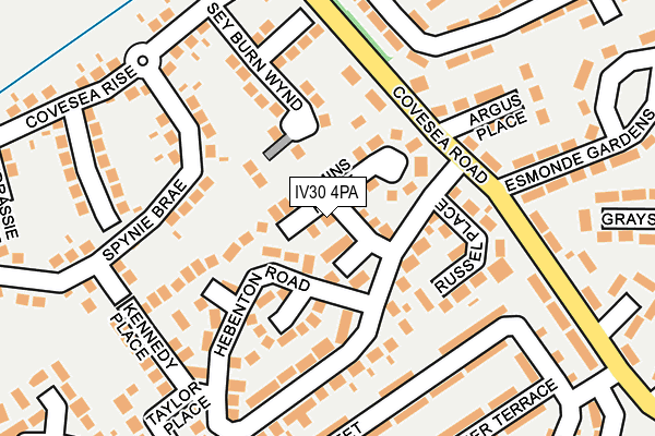 IV30 4PA map - OS OpenMap – Local (Ordnance Survey) IV30 4PA map - OS OpenMap – Local (Ordnance Survey)