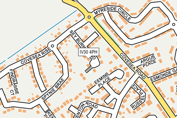 IV30 4PH map - OS OpenMap – Local (Ordnance Survey) IV30 4PH map - OS OpenMap – Local (Ordnance Survey)