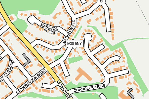 IV30 5NY map - OS OpenMap – Local (Ordnance Survey) IV30 5NY map - OS OpenMap – Local (Ordnance Survey)