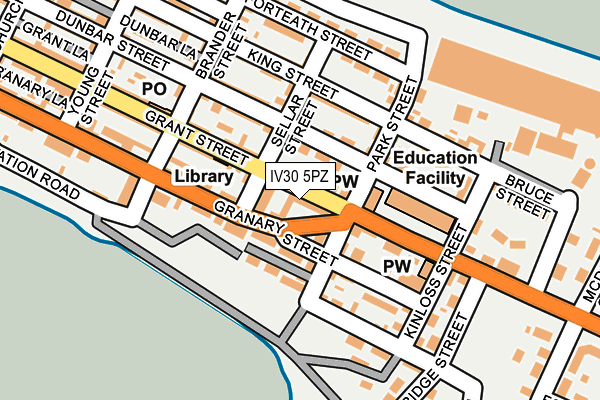 IV30 5PZ map - OS OpenMap – Local (Ordnance Survey) IV30 5PZ map - OS OpenMap – Local (Ordnance Survey)
