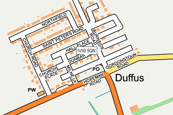 IV30 5QN map - OS OpenMap – Local (Ordnance Survey) IV30 5QN map - OS OpenMap – Local (Ordnance Survey)
