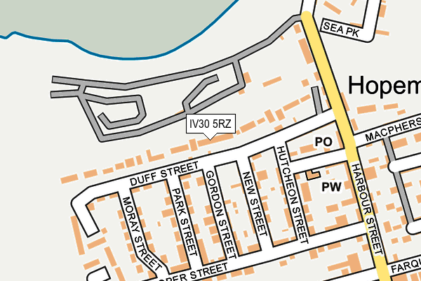 IV30 5RZ map - OS OpenMap – Local (Ordnance Survey) IV30 5RZ map - OS OpenMap – Local (Ordnance Survey)