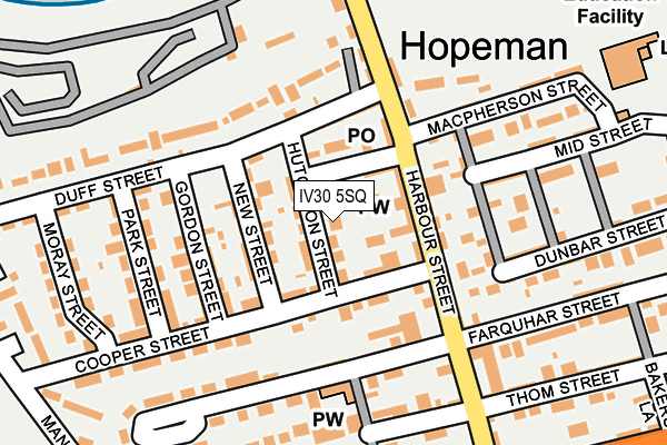 IV30 5SQ map - OS OpenMap – Local (Ordnance Survey) IV30 5SQ map - OS OpenMap – Local (Ordnance Survey)