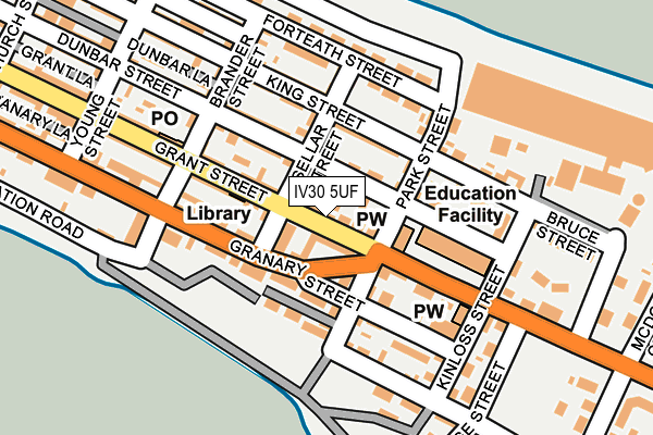 IV30 5UF map - OS OpenMap – Local (Ordnance Survey) IV30 5UF map - OS OpenMap – Local (Ordnance Survey)