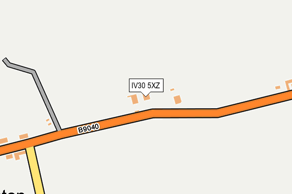 IV30 5XZ map - OS OpenMap – Local (Ordnance Survey)