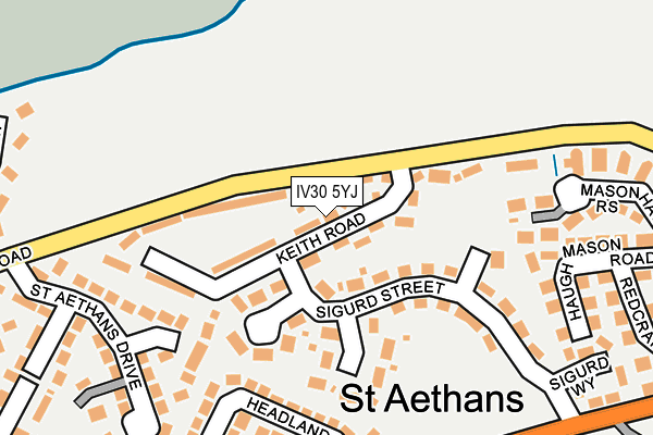 IV30 5YJ map - OS OpenMap – Local (Ordnance Survey) IV30 5YJ map - OS OpenMap – Local (Ordnance Survey)