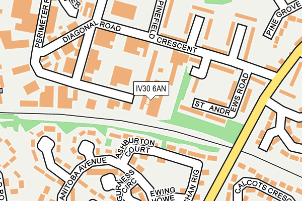 IV30 6AN map - OS OpenMap – Local (Ordnance Survey) IV30 6AN map - OS OpenMap – Local (Ordnance Survey)