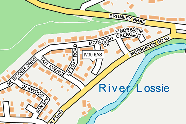 IV30 6AS map - OS OpenMap – Local (Ordnance Survey) IV30 6AS map - OS OpenMap – Local (Ordnance Survey)