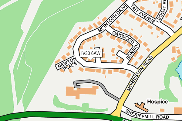 IV30 6AW map - OS OpenMap – Local (Ordnance Survey) IV30 6AW map - OS OpenMap – Local (Ordnance Survey)