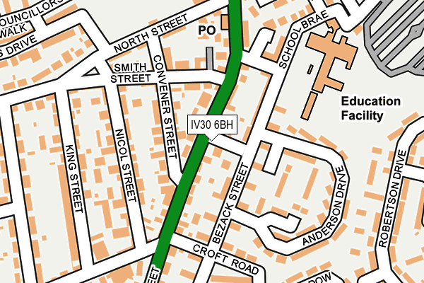 IV30 6BH map - OS OpenMap – Local (Ordnance Survey) IV30 6BH map - OS OpenMap – Local (Ordnance Survey)