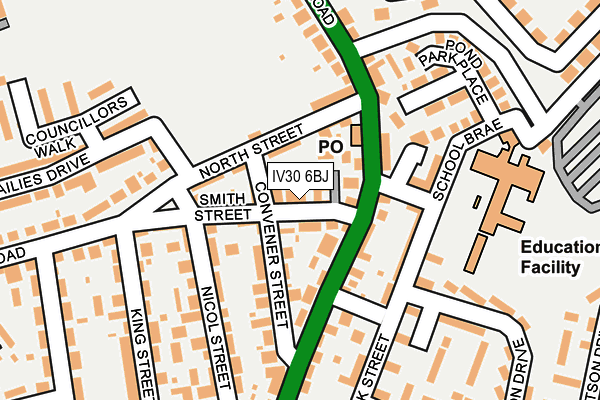 IV30 6BJ map - OS OpenMap – Local (Ordnance Survey) IV30 6BJ map - OS OpenMap – Local (Ordnance Survey)