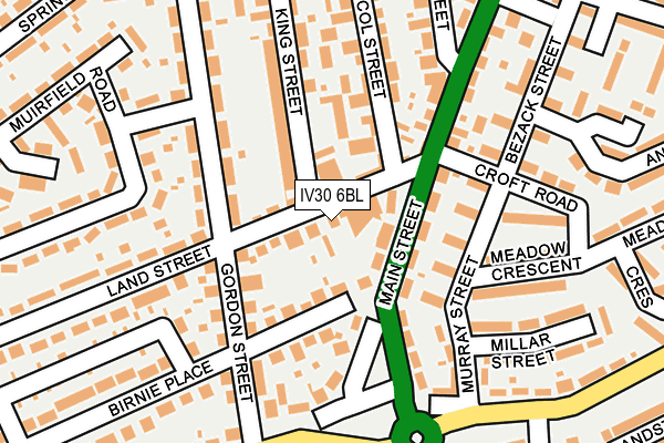 IV30 6BL map - OS OpenMap – Local (Ordnance Survey) IV30 6BL map - OS OpenMap – Local (Ordnance Survey)