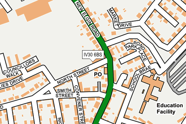 IV30 6BS map - OS OpenMap – Local (Ordnance Survey) IV30 6BS map - OS OpenMap – Local (Ordnance Survey)