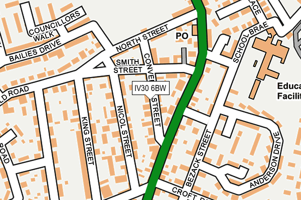 IV30 6BW map - OS OpenMap – Local (Ordnance Survey) IV30 6BW map - OS OpenMap – Local (Ordnance Survey)