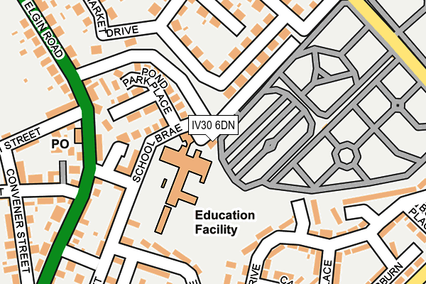IV30 6DN map - OS OpenMap – Local (Ordnance Survey) IV30 6DN map - OS OpenMap – Local (Ordnance Survey)