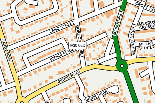 IV30 6ED map - OS OpenMap – Local (Ordnance Survey) IV30 6ED map - OS OpenMap – Local (Ordnance Survey)