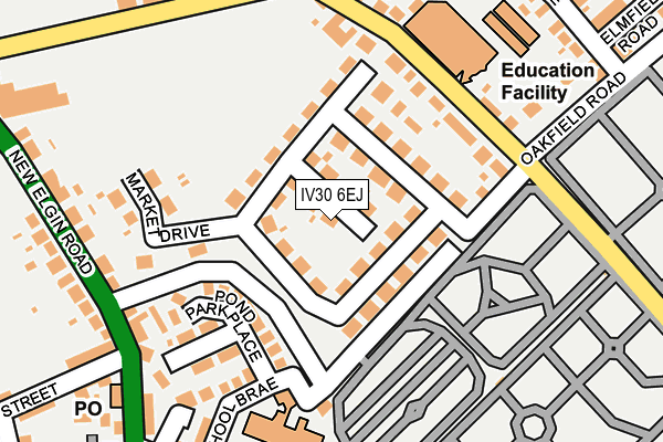 IV30 6EJ map - OS OpenMap – Local (Ordnance Survey) IV30 6EJ map - OS OpenMap – Local (Ordnance Survey)