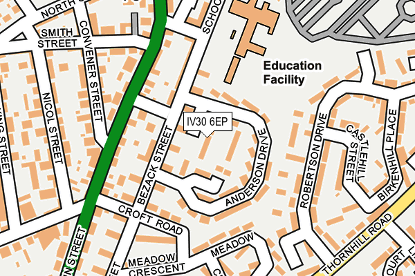 IV30 6EP map - OS OpenMap – Local (Ordnance Survey) IV30 6EP map - OS OpenMap – Local (Ordnance Survey)