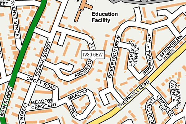IV30 6EW map - OS OpenMap – Local (Ordnance Survey) IV30 6EW map - OS OpenMap – Local (Ordnance Survey)