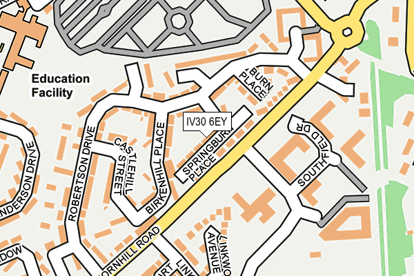 IV30 6EY map - OS OpenMap – Local (Ordnance Survey) IV30 6EY map - OS OpenMap – Local (Ordnance Survey)